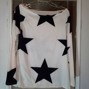 Old Navy, Star off the shoulder top, size L